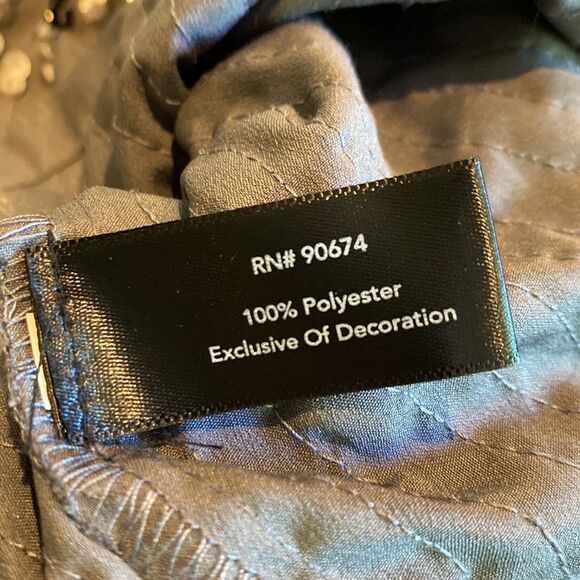 Boston Proper Small Sequin Blouse Top V Neck Long Sleeve - Picture 6 of 6